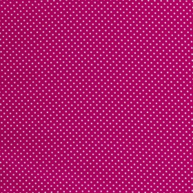 POPELINA MAŁE KROPKI FUCHSIA