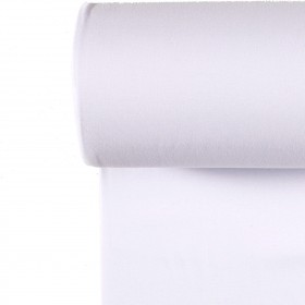 TUBULAR 1x1 RIB ORGANIC OPTICAL WHITE