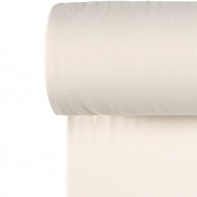 TUBULAR 1x1 RIB ORGANIC OFF WHITE