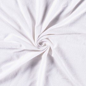 STRETCH TOWELING OPTICAL WHITE