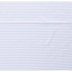 JERSEY BAWEŁNIANY DZIANE PASY 5MM BABY BLUE