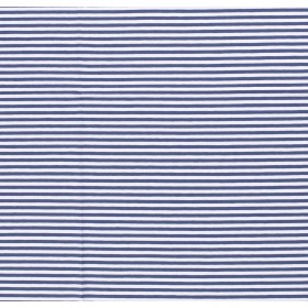 JERSEY BAWEŁNIANY DZIANE PASY 5MM INDIGO