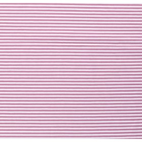 JERSEY BAWEŁNIANY DZIANE PASY 5MM OLD PINK