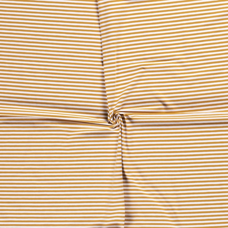 COTTON JERSEY 5MM Y/D STRIPE 11813