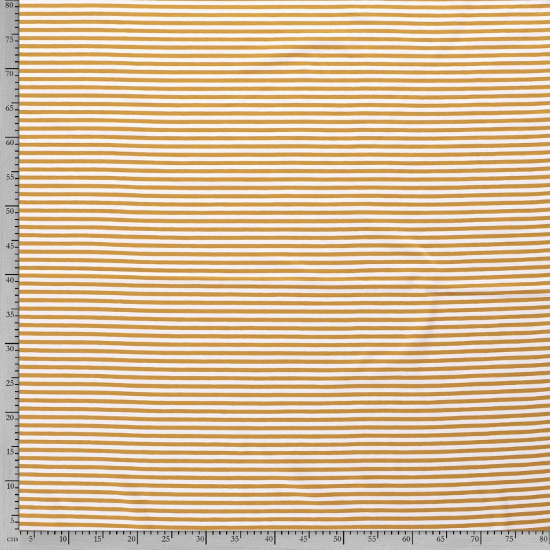 COTTON JERSEY 5MM Y/D STRIPE 11813