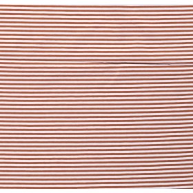 COTTON JERSEY 5MM Y/D STRIPE BRIQUE