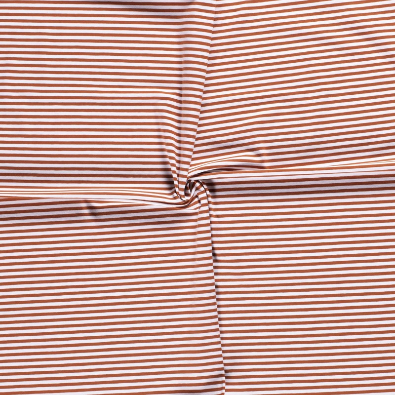 COTTON JERSEY 5MM Y/D STRIPE 11813