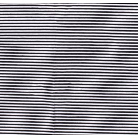 JERSEY BAWEŁNIANY DZIANE PASY 5MM BLACK