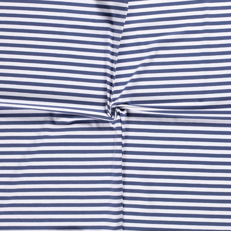 COTTON JERSEY 10MM Y/D STRIPE 11814