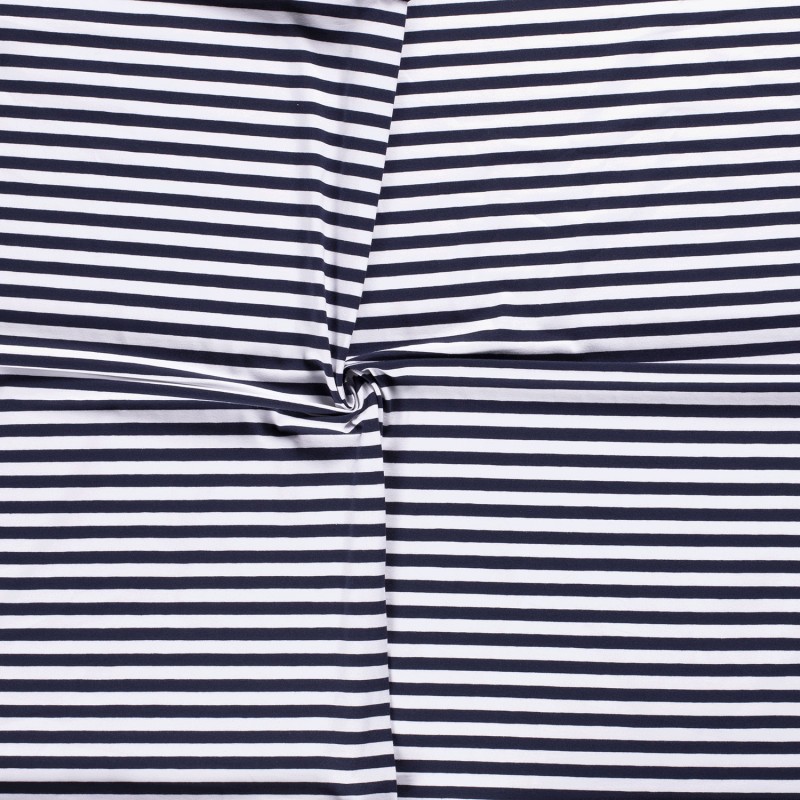 COTTON JERSEY 10MM Y/D STRIPE 11814