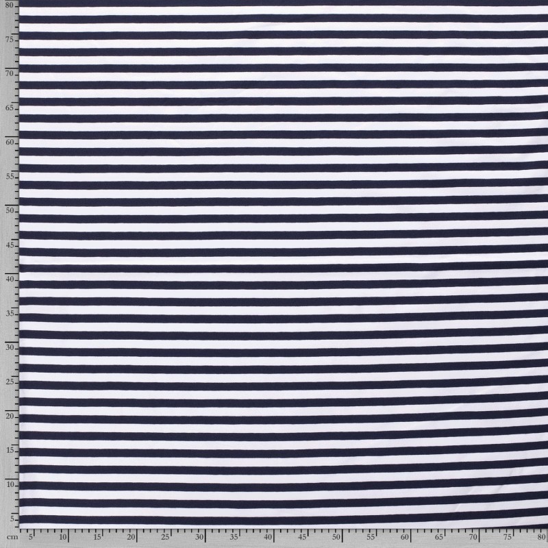 COTTON JERSEY 10MM Y/D STRIPE 11814