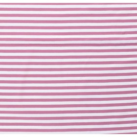 COTTON JERSEY 10MM Y/D STRIPE OLD PINK