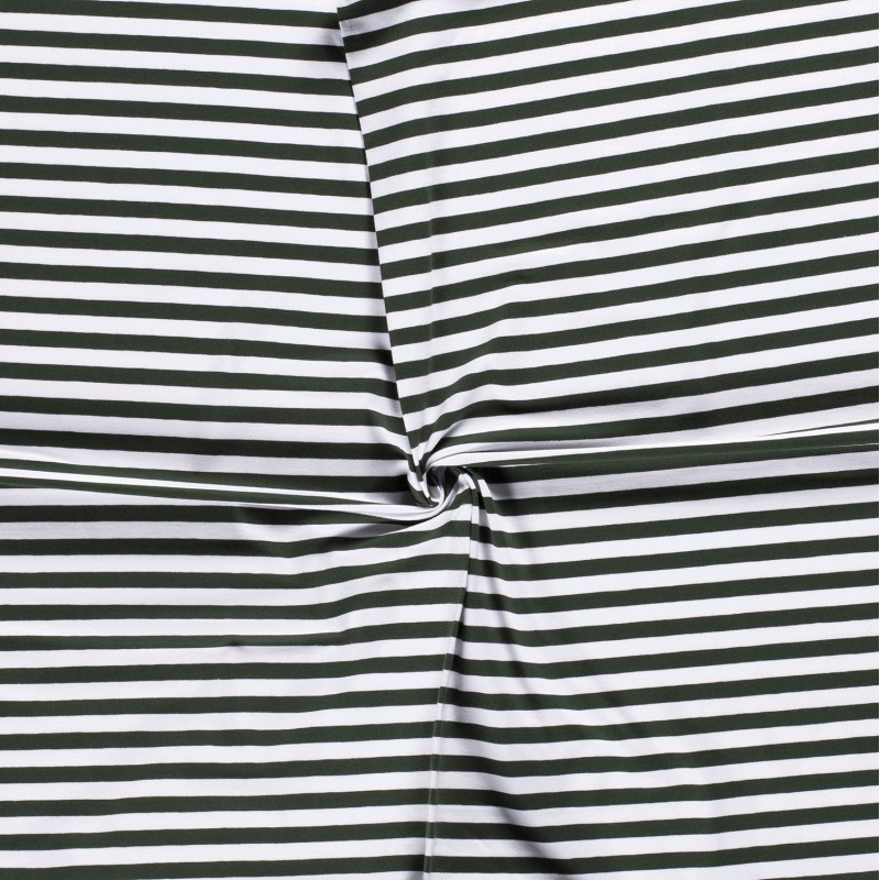 COTTON JERSEY 10MM Y/D STRIPE 11814