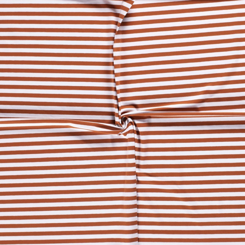 COTTON JERSEY 10MM Y/D STRIPE 11814