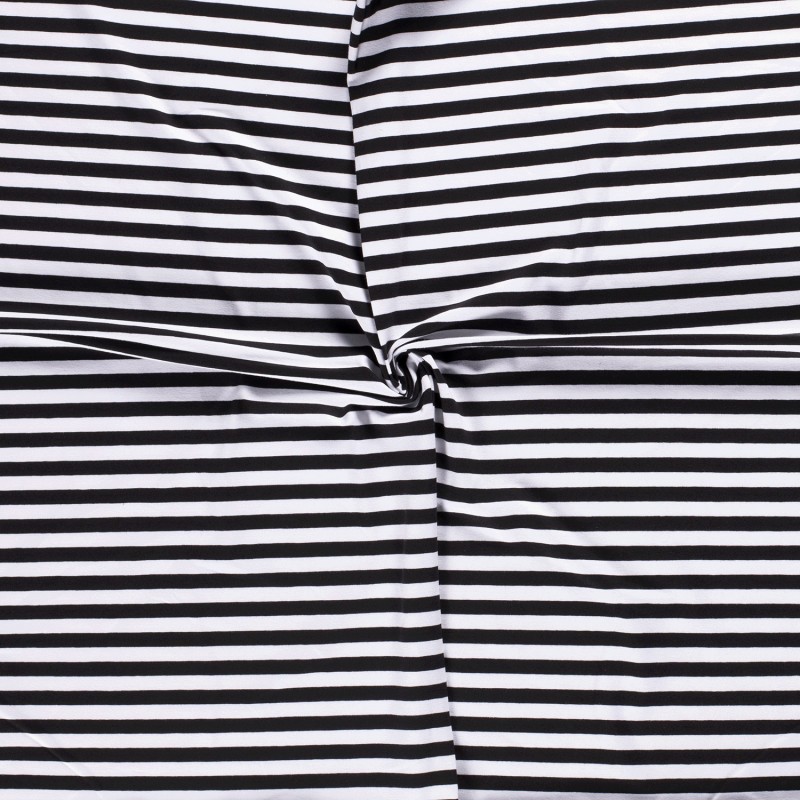 COTTON JERSEY 10MM Y/D STRIPE 11814