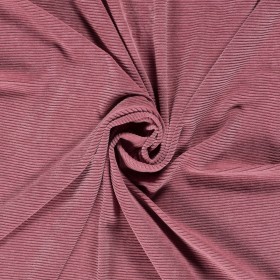 WELUR BAWEŁNIANY MAŁY RIB OLD PINK