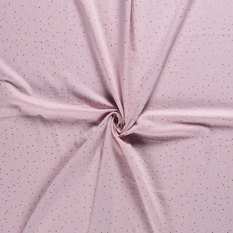MUSLIN SCATTERED DOT FOILED 12684