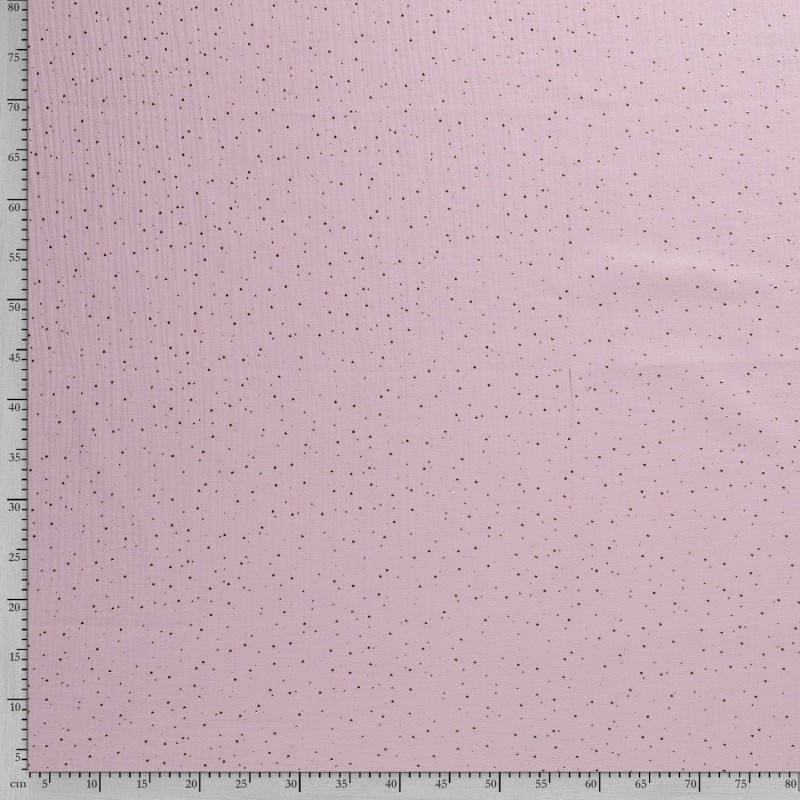 MUSLIN SCATTERED DOT FOILED 12684