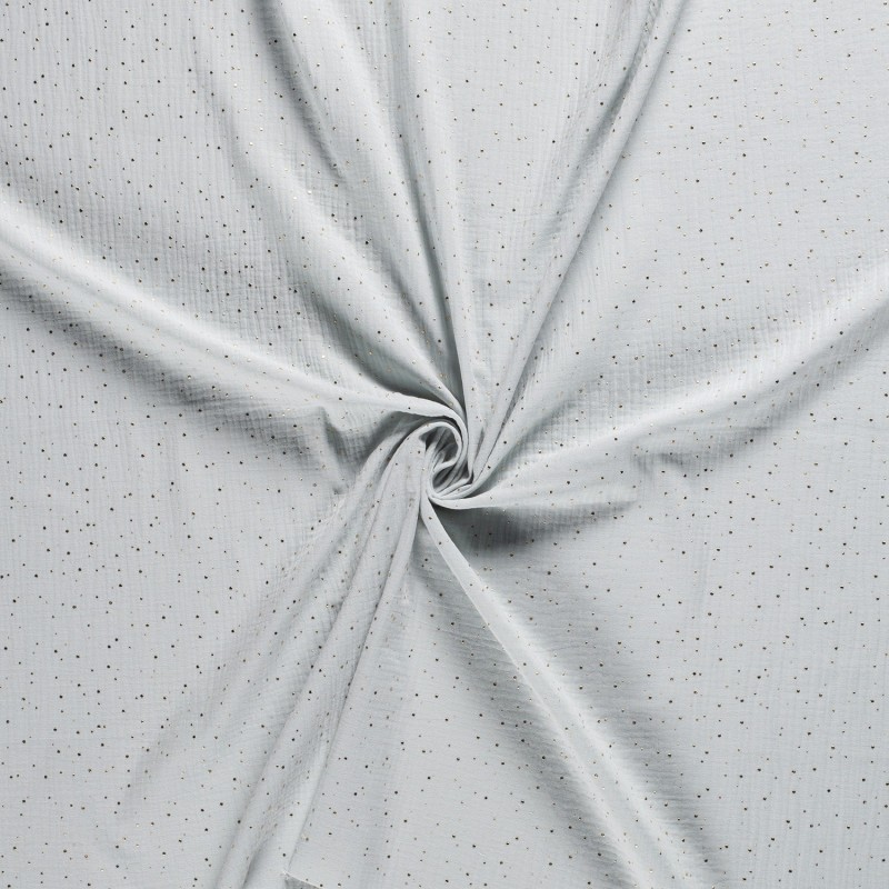 MUSLIN SCATTERED DOT FOILED 12684