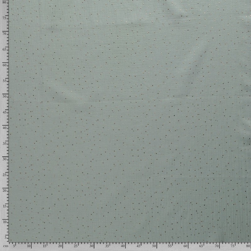 MUSLIN SCATTERED DOT FOILED 12684