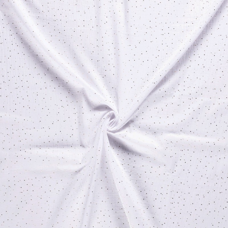 MUSLIN SCATTERED DOT FOILED 12684