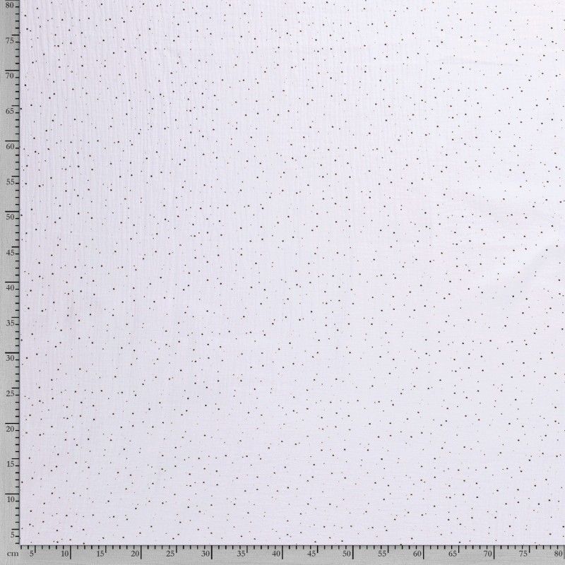 MUSLIN SCATTERED DOT FOILED 12684