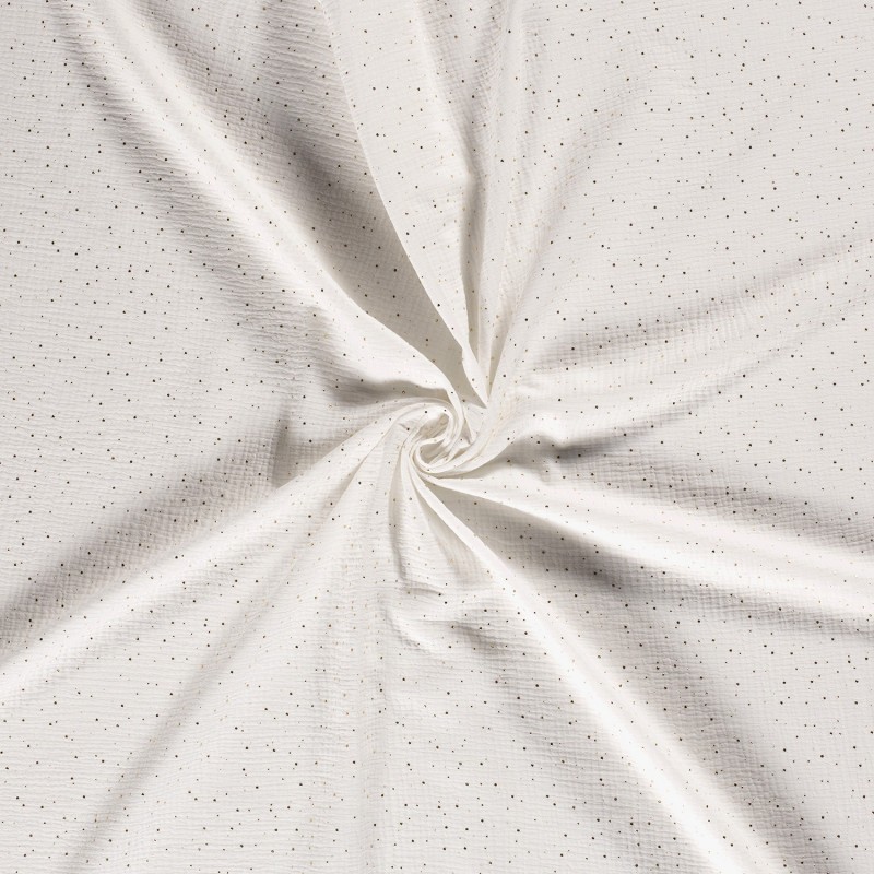 MUSLIN SCATTERED DOT FOILED 12684