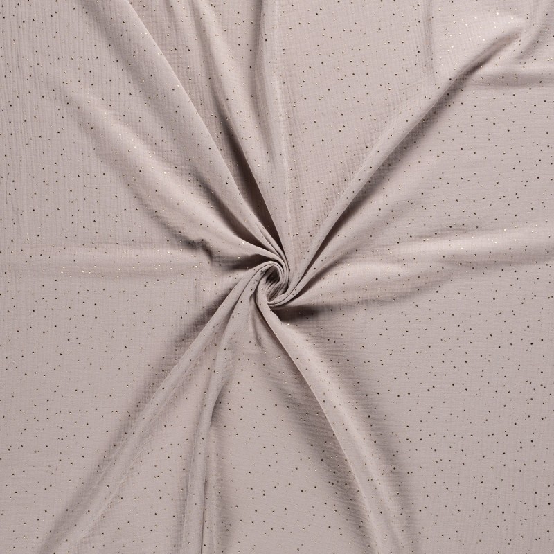 MUSLIN SCATTERED DOT FOILED 12684
