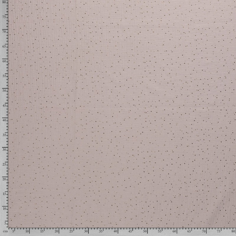 MUSLIN SCATTERED DOT FOILED 12684