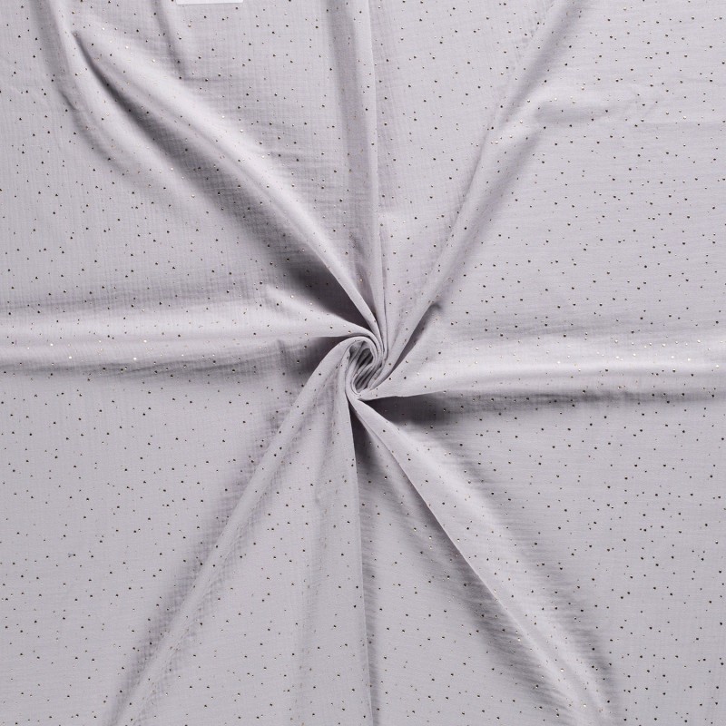 MUSLIN SCATTERED DOT FOILED 12684