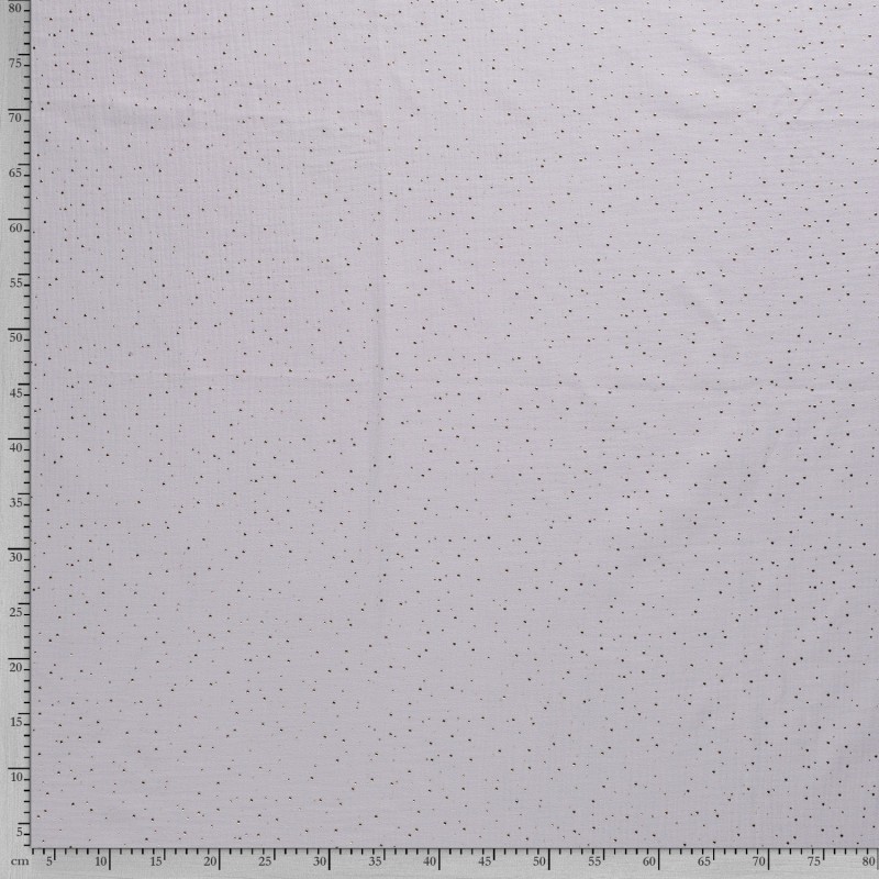 MUSLIN SCATTERED DOT FOILED 12684