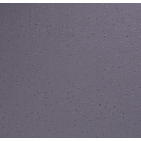 MUSLIN DOT FOILED MIDDLE GREY