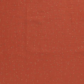MUSLIN DOT FOILED BRIQUE