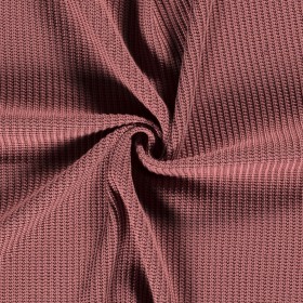 KNITTED HEAVY CABLE OLD PINK