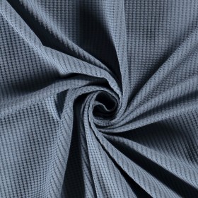 KNITTED WAFFLE UNI INDIGO