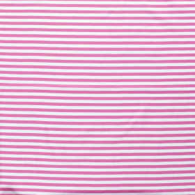 JERSEY BAWEŁNIANY DZIANE PASY 10MM LIGHT PINK