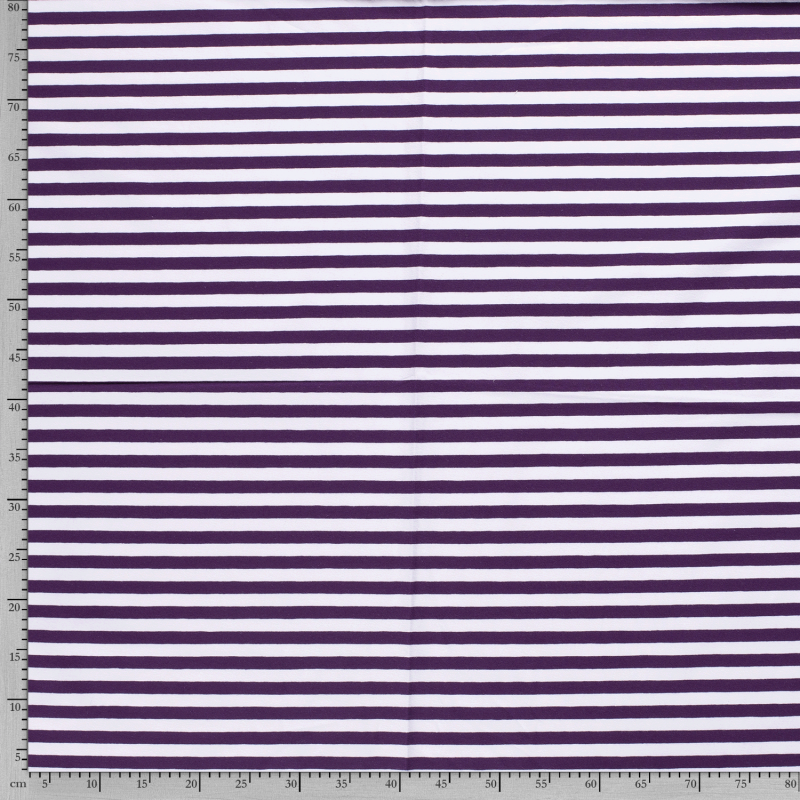 COTTON JERSEY 10MM Y/D STRIPE PURPLE