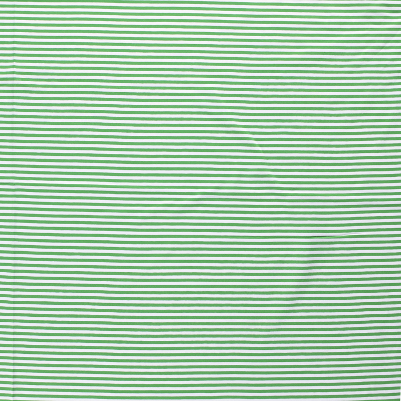 COTTON JERSEY 5MM Y/D STRIPE GREEN