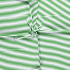 COTTON JERSEY 5MM Y/D STRIPE GREEN