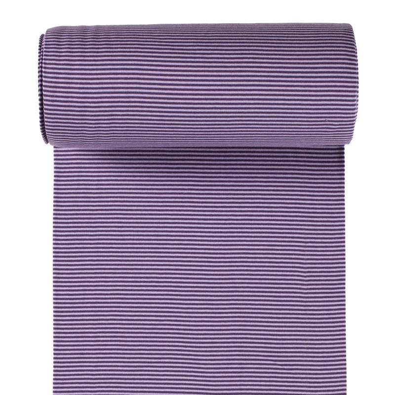 TUBULAR 1X1 RIB 2MM Y/D STRIPE PURPLE