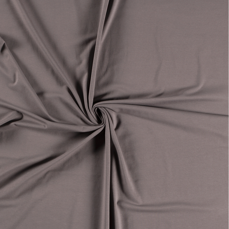 JERSEY BAWEŁNIANY ORGANICZNY BROWN TAUPE