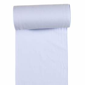 TUBULAR 1x1 RIB ORGANIC BABY BLUE