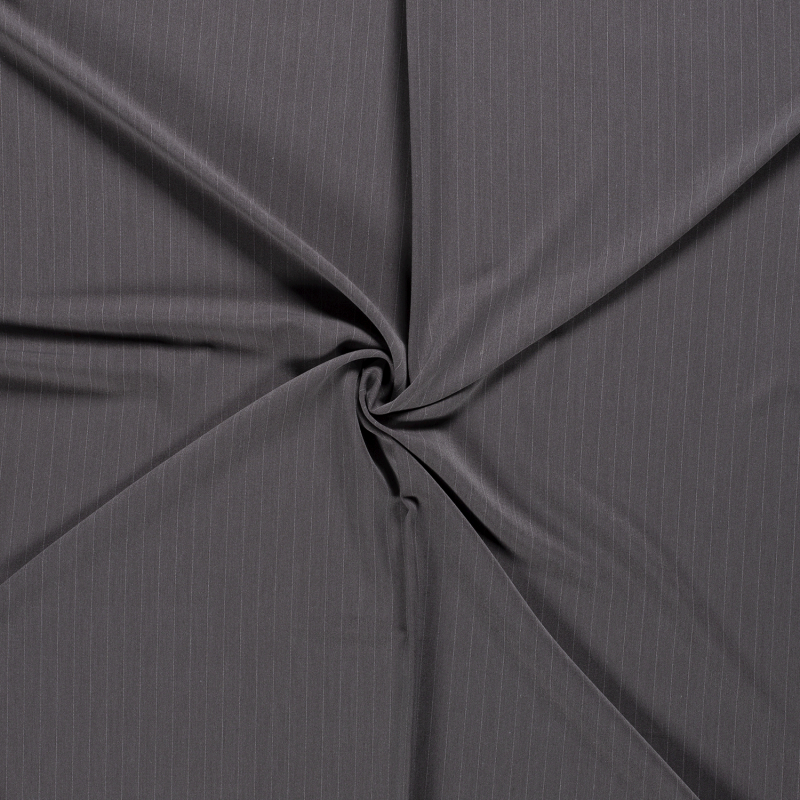 GABARDINE STRETCH PINSTRIPE BIG MIDDLE GREY