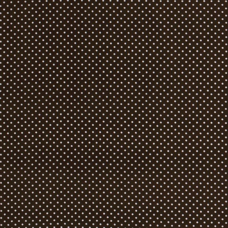 POPLIN SMALL DOT BROWN