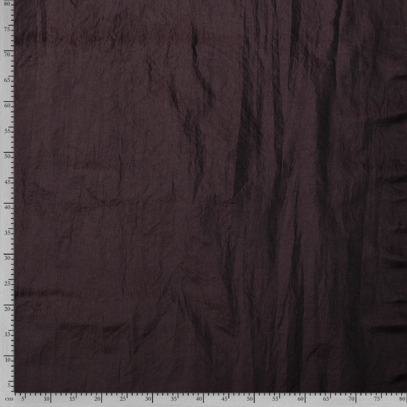 CRUSHED TAFFETA DARK BROWN