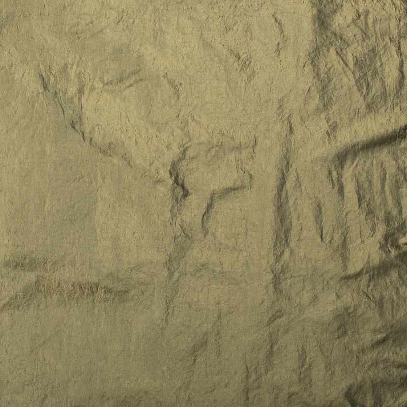 CRUSHED TAFFETA KHAKI GREEN