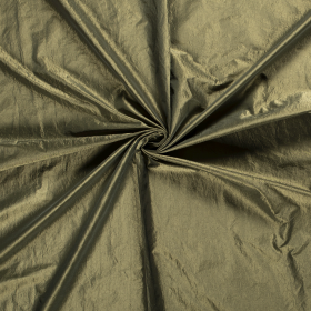 CRUSHED TAFFETA KHAKI GREEN