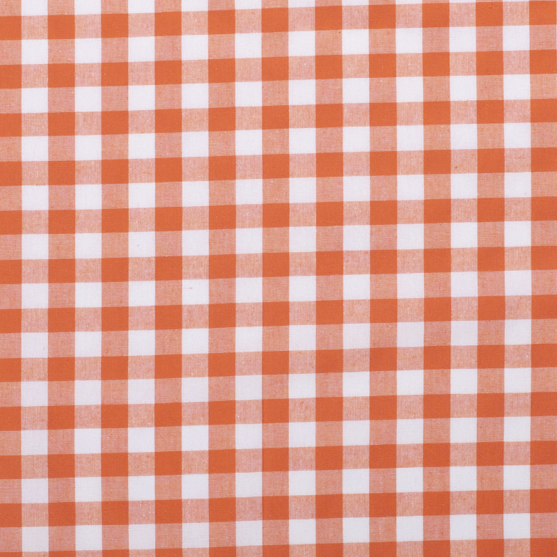 COTTON BIG CHECK ORANGE