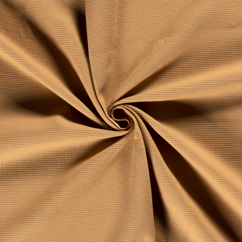WAFFLE PLAIN DYED CAMEL