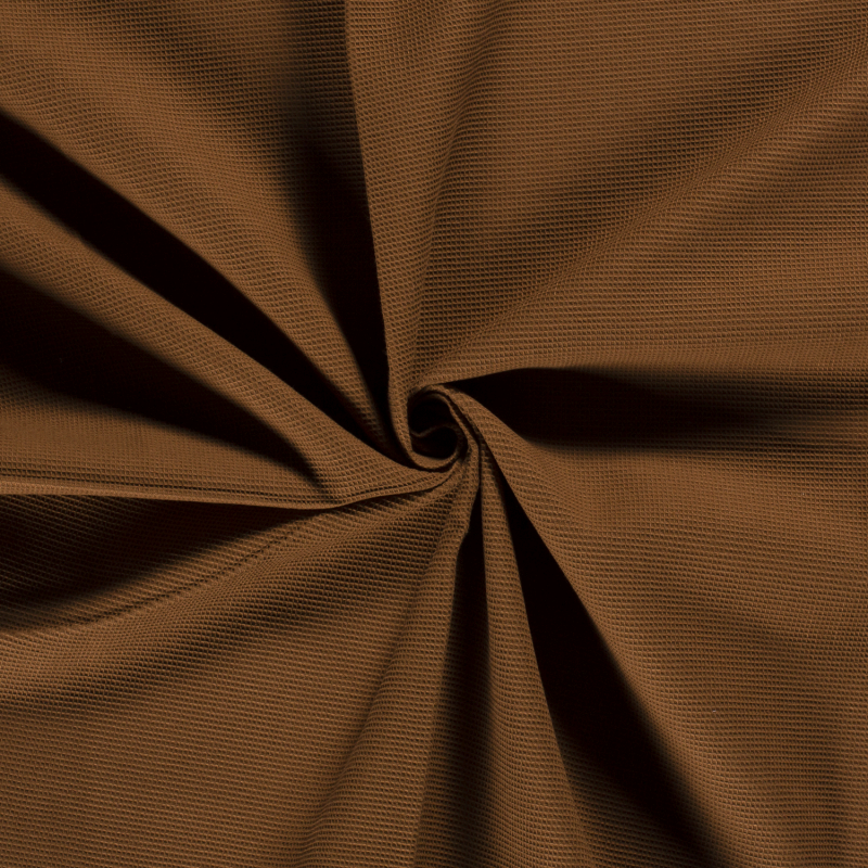 WAFFLE PLAIN DYED BROWN